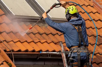 Démoussage et hydrofuge de toiture à Tressan